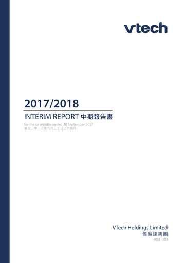 Thumbnail Vtech Half-year Report 2018-h1