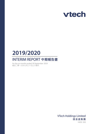 Thumbnail Vtech Half-year Report 2020-h1