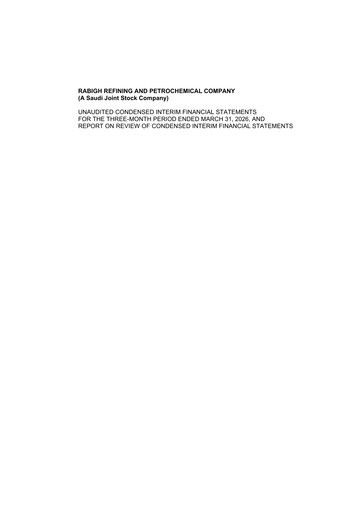 Thumbnail Petro Rabigh
 Quarterly Report 2026-q1
