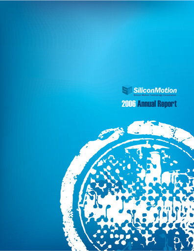 Thumbnail Silicon Motion
 Annual Report 2006