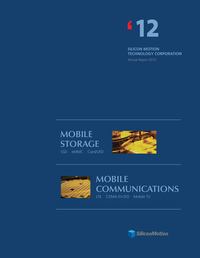 Thumbnail Silicon Motion
 Annual Report 2012
