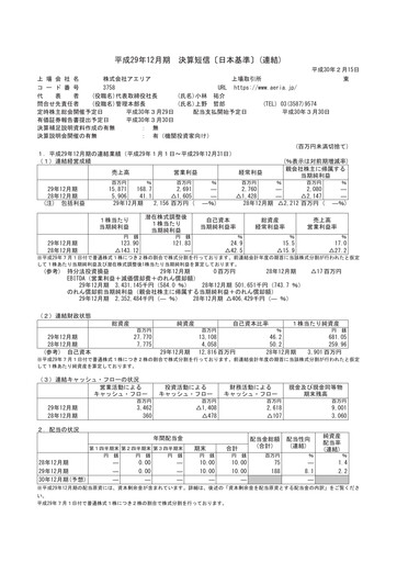 Thumbnail Aeria Financial Statement fy2017