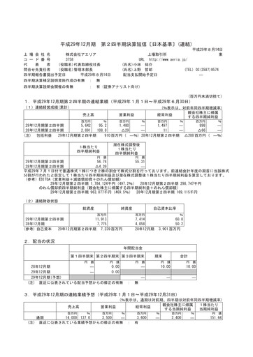 Thumbnail Aeria Quarterly Report fy2017-q2