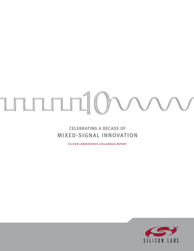 Thumbnail Silicon Labs
 Annual Report 2006