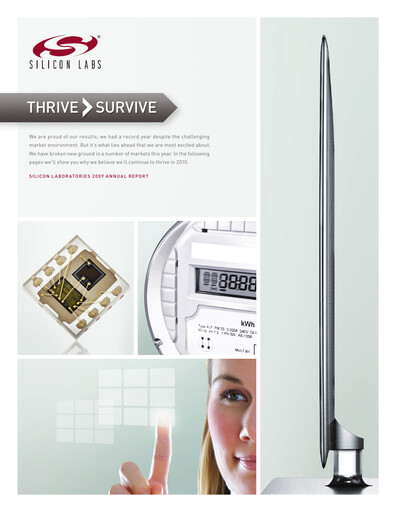 Thumbnail Silicon Labs
 Annual Report 2009