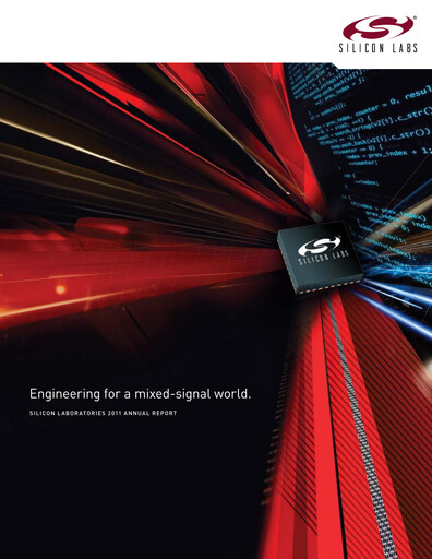 Thumbnail Silicon Labs
 Annual Report 2011