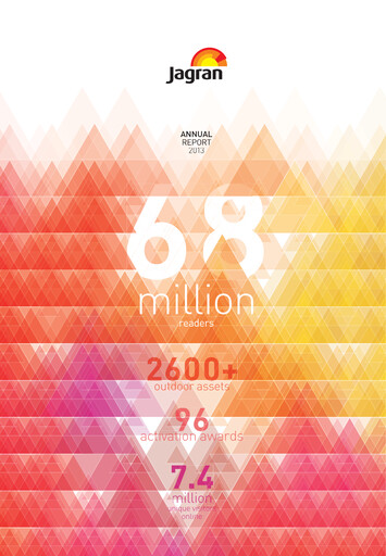 Vorschaubild Jagran Prakashan Jahresbericht 2012-2013