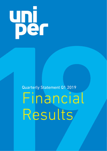 Thumbnail Uniper Quarterly Report 2019-q1