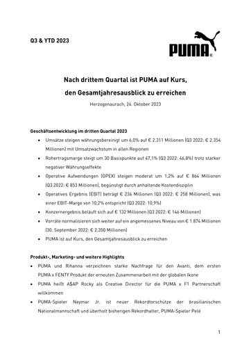 Miniature PUMA Rapport trimestriel 2023-q3
