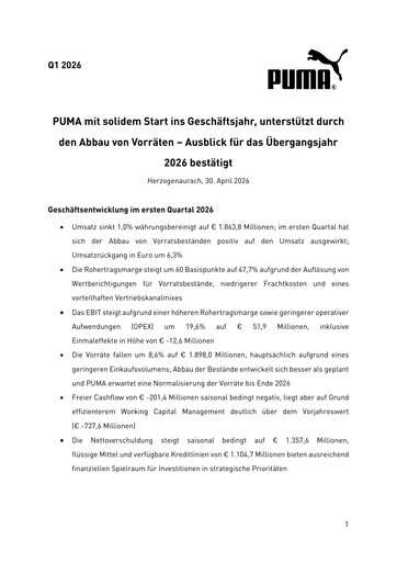 Miniature PUMA Rapport trimestriel 2026-q1