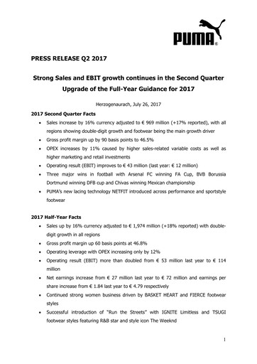 Thumbnail PUMA Quarterly Report 2017-q2