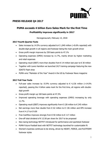 Thumbnail PUMA Quarterly Report 2017-q4