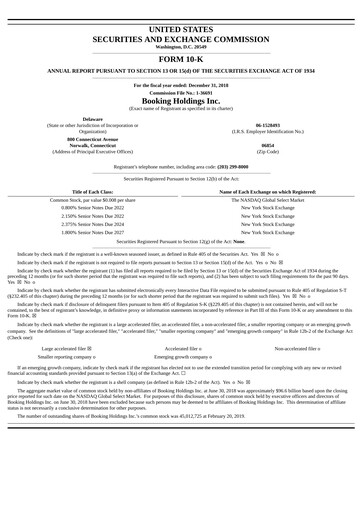 Thumbnail Booking Holdings (Booking.com) Annual Report 2018