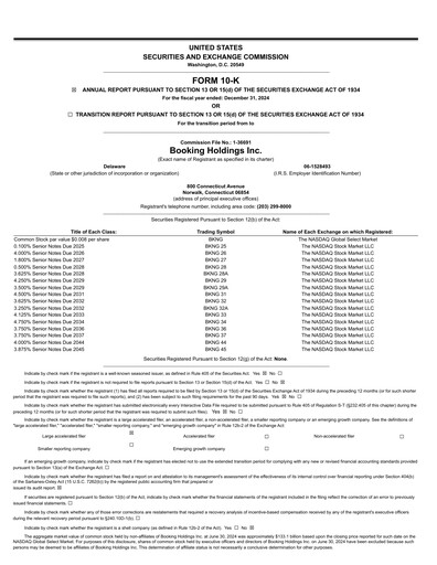 Vorschaubild Booking Holdings (Booking.com) Jahresbericht 2024