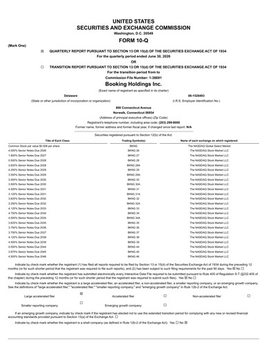 Thumbnail Booking Holdings (Booking.com) Quarterly Report 2026-q2