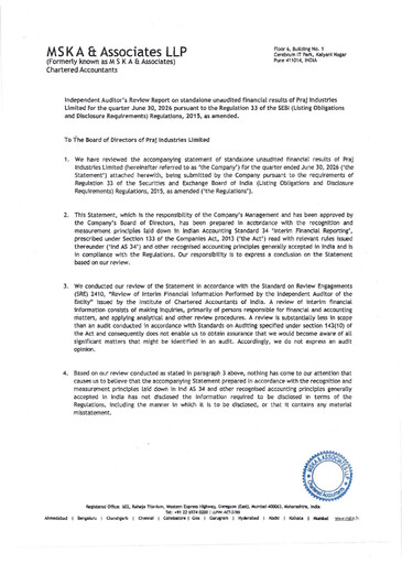 Thumbnail Praj Industries
 Quarterly Report 2026-q1