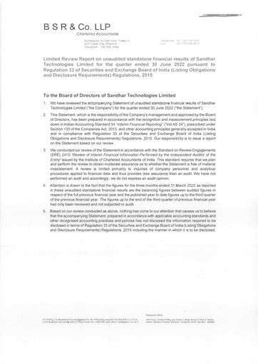 Thumbnail Sandhar Quarterly Report 2022-q1