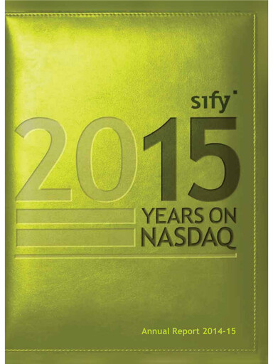 Thumbnail Sify Technologies 
 Annual Report 2014-2015