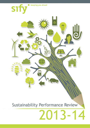 Thumbnail Sify Technologies 
 Sustainability Report 2013-2014