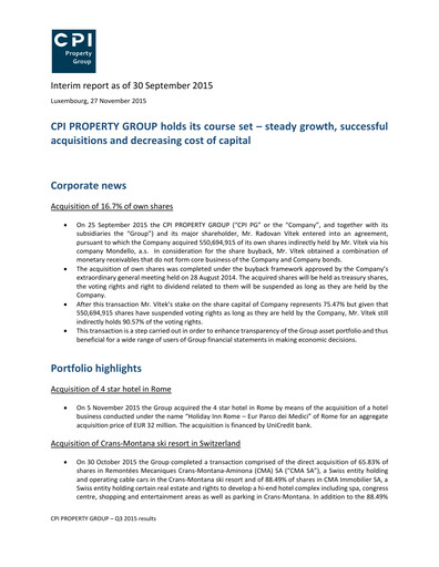 Thumbnail CPI Property Group Quarterly Report 2015-q3