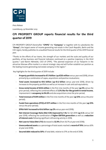 Thumbnail CPI Property Group Quarterly Report 2019-q3