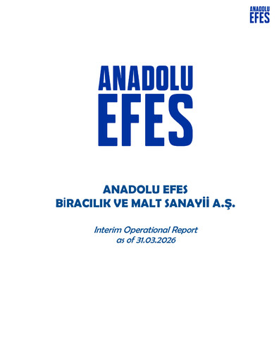 Thumbnail Efes Beverage Group
 Quarterly Report 2026-q1