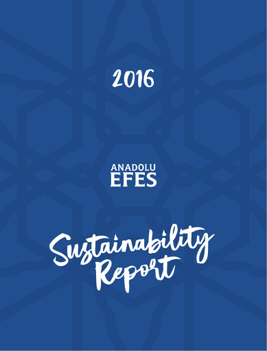 Thumbnail Efes Beverage Group
 Sustainability Report 2016