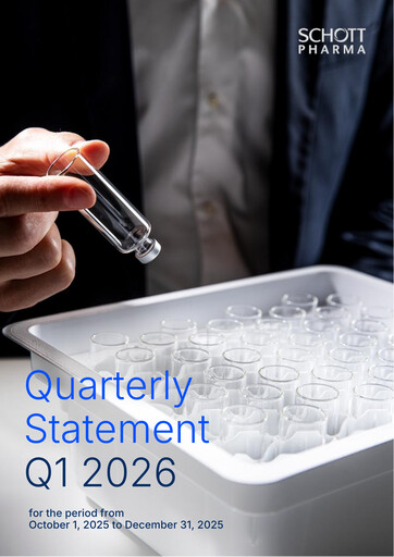 Miniature SCHOTT Pharma Rapport trimestriel 2026-q1