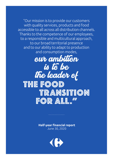 Thumbnail Carrefour Half-year Report 2020-h1