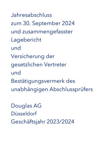 Thumbnail Douglas Group Financial Statement 2024