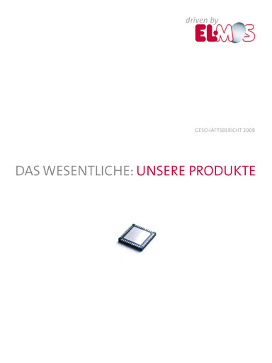 Thumbnail Elmos Semiconductor Annual Report 2008