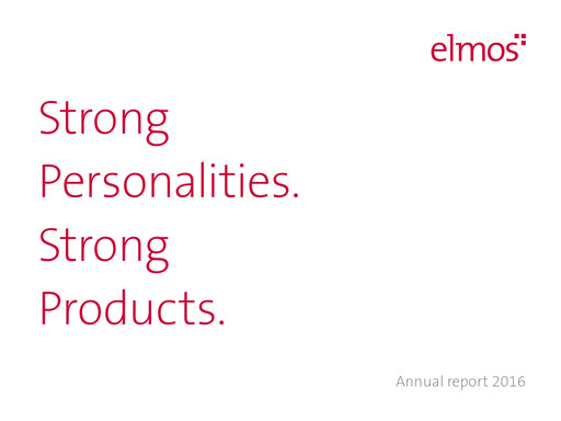 Thumbnail Elmos Semiconductor Annual Report 2016