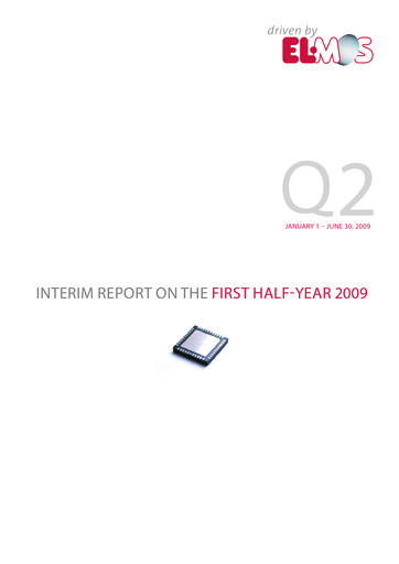 Miniature Elmos Semiconductor Rapport semestriel 2009-h1