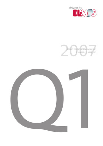 Vorschaubild Elmos Semiconductor Quartalsbericht 2007-q1