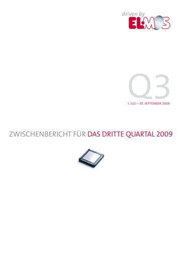 Vorschaubild Elmos Semiconductor Quartalsbericht 2009-q3