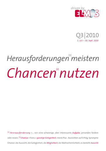 Vorschaubild Elmos Semiconductor Quartalsbericht 2010-q3