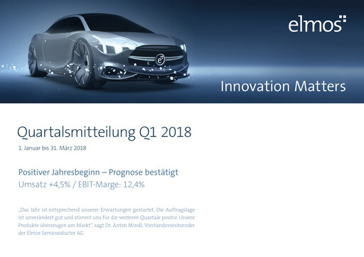 Vorschaubild Elmos Semiconductor Quartalsbericht 2018-q1