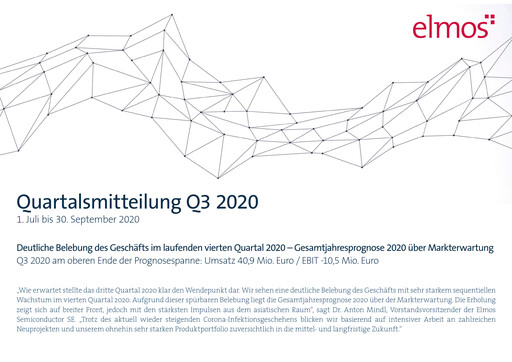Vorschaubild Elmos Semiconductor Quartalsbericht 2020-q3