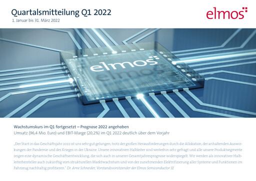 Vorschaubild Elmos Semiconductor Quartalsbericht 2022-q1