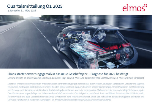 Vorschaubild Elmos Semiconductor Quartalsbericht 2025-q1
