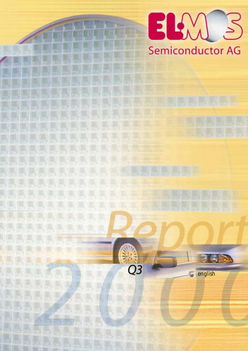 Miniature Elmos Semiconductor Rapport trimestriel 2000-q3