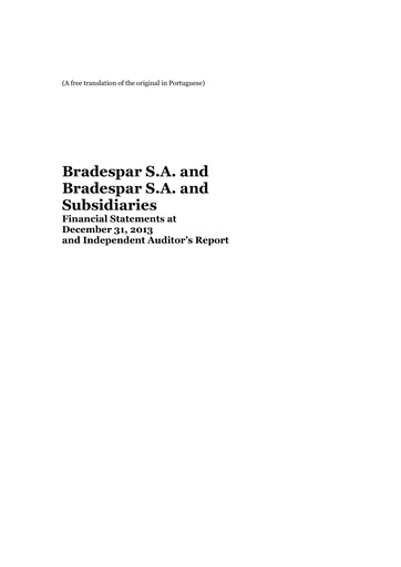 Thumbnail Bradespar Financial Statement 2013