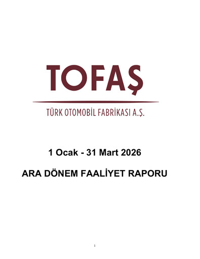 Thumbnail Tofaş Türk Otomobil Fabrikası Quarterly Report 2026-q1