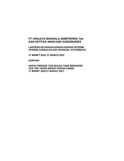 Thumbnail Sampoerna
 Quarterly Report 2022-q1
