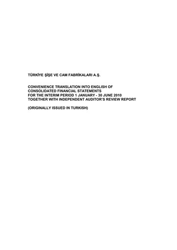 Thumbnail Şişecam Half-year Report 2010-h1