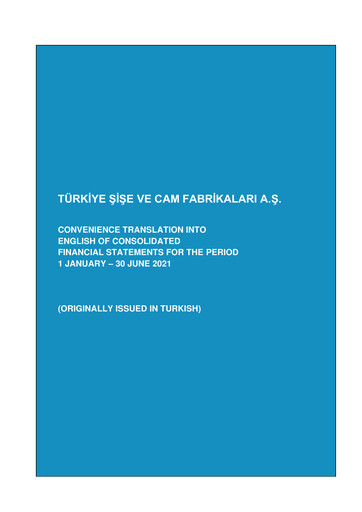 Thumbnail Şişecam Half-year Report 2021-h1