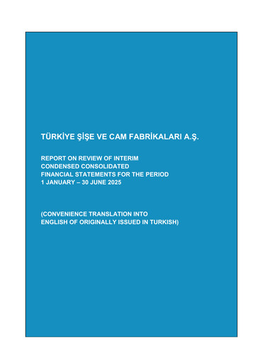 Thumbnail Şişecam Half-year Report 2025-h1