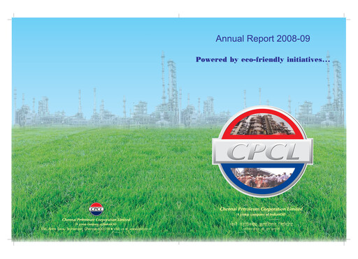 Thumbnail Chennai Petroleum Annual Report 2008-2009