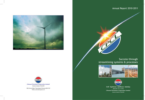 Thumbnail Chennai Petroleum Annual Report 2010-2011