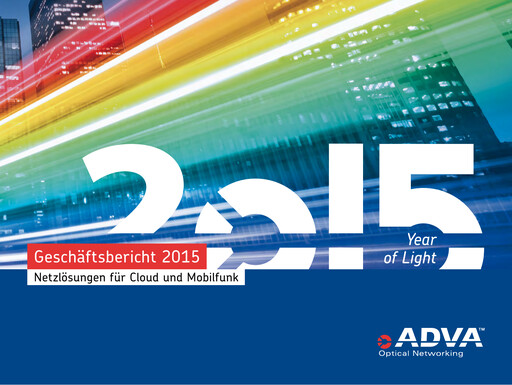 Thumbnail Adtran Networks Annual Report 2015